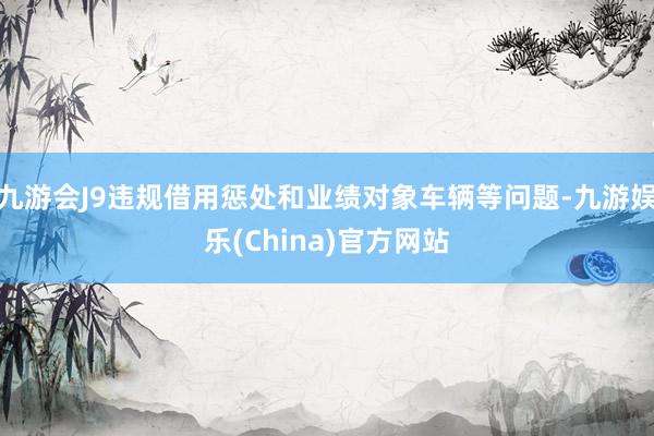 九游会J9违规借用惩处和业绩对象车辆等问题-九游娱乐(China)官方网站
